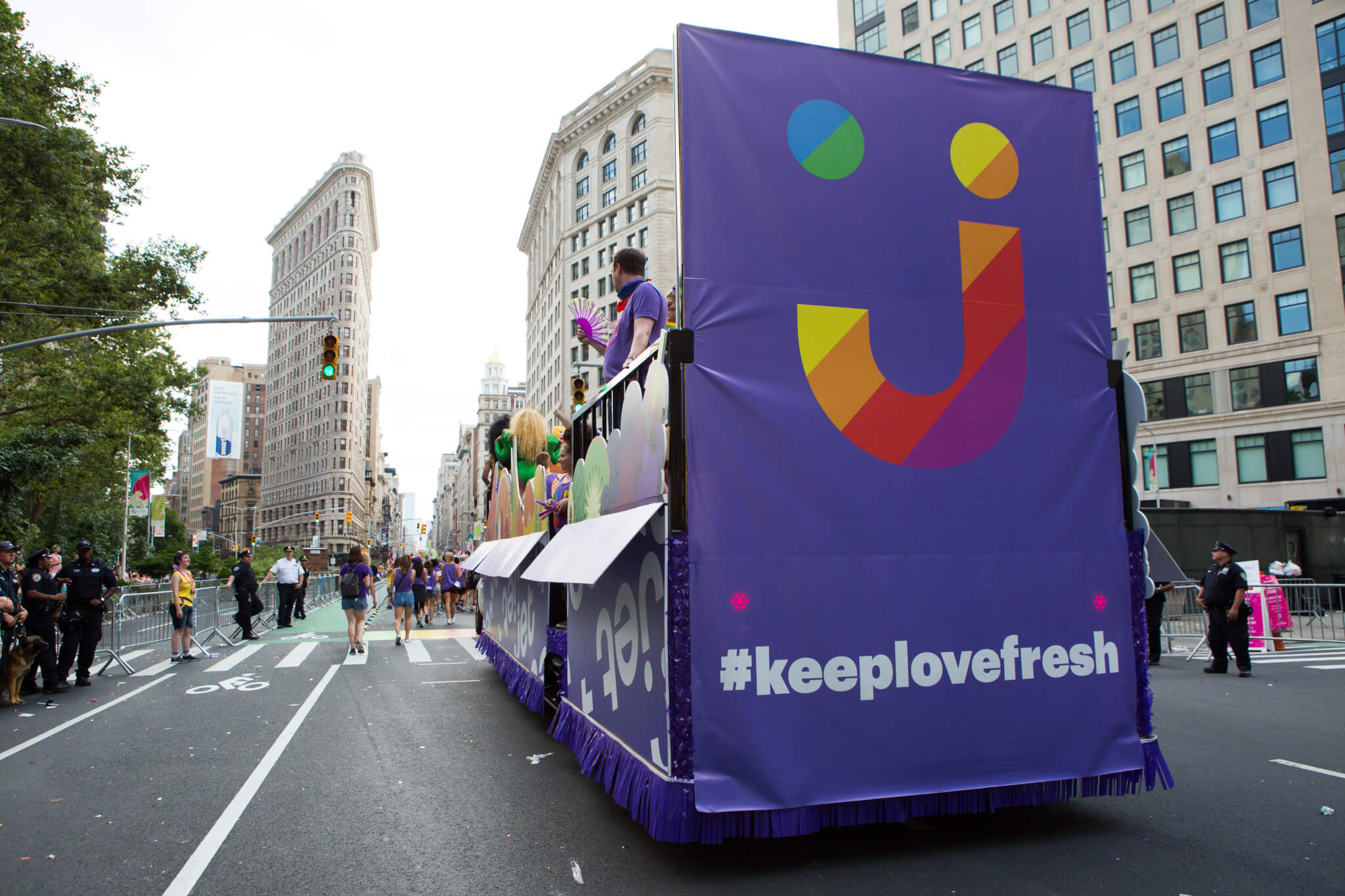 Back of Jet.com Pride Float